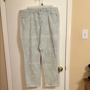 J. Jill Floral Patterned Denim Pants